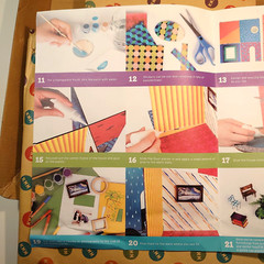 Vintage Kid Made Modern Design Your Own Modern House Craft Kit. Wood & Paper.