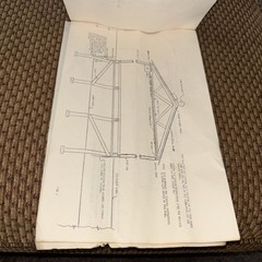 Vintage Instructions For Erecting An “Easy Way” Pork Factory. Floor Plan, Gates
