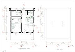 20×20 Feet Small House 6×6 Meter 1 Bed 1 Bath Hidden Shed PDF, CAD &A4 Hard Copy