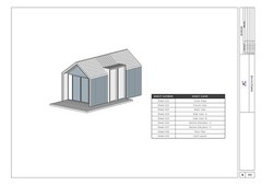 Modern Small Cabin House 10’x20’,Tiny House 3D Images & PDF Architectural Plan