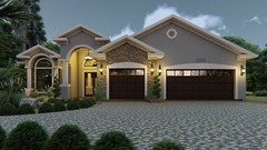 CADFILE BLUEPRINTS MEDITERRANEAN HOUSE PLAN ARCHUP #106M