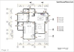 Mini House Designs 10.7×10.5 Meter 35×34 Feet 2 Bed Flat Roof PDF (A4 Hard Copy)