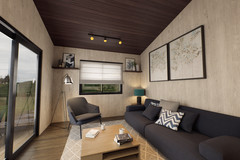 Modern Tiny House Plan | 1-Bedroom Scandinavian Cabin ( Digital Download )