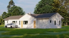 33×69 House plans — 4 Bedroom 3 Bath — 1587 sq ft — PDF Floor Plan