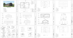 Barndominium House Cabin 2 Bed 2 Bath 40’x35′ 1400 sq ft. | PDF Download