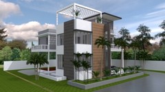 Custom Home Plan 12×14 Meter 40×48 Feet 3 Beds 4 Baths Terrace (A4 Hard Copy)
