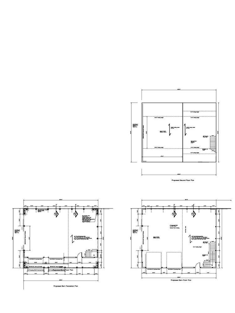 40X50 50X40 BARN PLANS GAMBREL ROOF PLAN POLE BARN CONSTRUCTION #17-PB4050-GMB-1