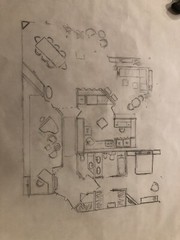 Vintage Architectural Drawings Lot of 5 Hand Drawn Plans