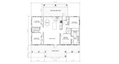 Cedar Springs Barndominium 4 Bed 3 Bath 2 Car – Plan Blueprint PDF or Print ~