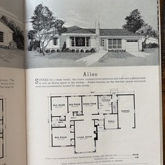 Vintage 1953 MCM Mid Century Home Designs House Plans Practical Homes Catalog
