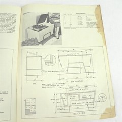 VINTAGE 1960S CRAFTSMAN PLYWOOD HOME STORAGE PLANS BOOK HEAVILY USED