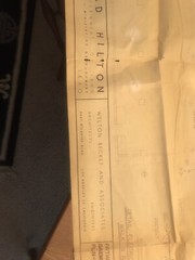 1957 Hilton Hotel Kitchen/employee Cafeteria Building Plans And Blueprints
