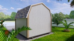DIY 8×8 Shed Plan (Gambrel Roof Barn) | PDF + Material List + A4 Printed Guide