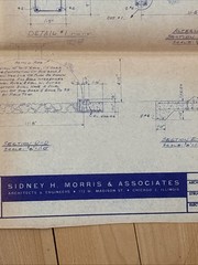 Vintage 1967 Blueprint Civil Engineering Plans Goldblatts Rockford IL