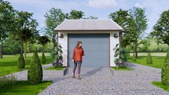 13×23 Feet 4×7 Meter 1 Car Garage Gable Roof Shed Plan PDF Plans (A4 Hard Copy)
