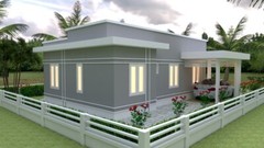 House Design Plan 9×12 Meter 30×40 Feet 3 Bedrooms Terrace Roof (A4 Hard Copy)