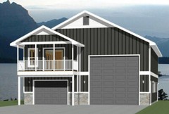 36×50 Apartment 1-Car 1-RV Garage — PDF Floor Plan — 1,217 sqft — Model 1