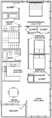 56×50 Apartment – 2-RV – 3 Br 2.5 Ba – PDF FloorPlan – 1,703 sqft – Model 1A
