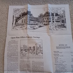 HOUSE OF THE WEEK STUDY PLAN. VINTAGE AP NEWSFEATURES, ARCHITECT DESIGNED HOUSES