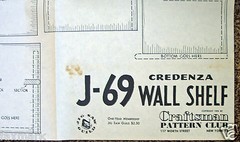 Wall Shelf & Wall Pocket Original Plans 1952 Craftsman Pattern Club