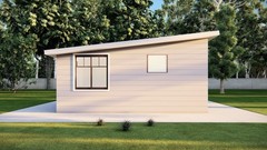 16×16′ Studio Tiny Home Shed Building Plans with Floor Plan, and More