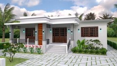 House Plan Drawing 12×11 Meter 39×36 Feet 3 Bedrooms PDF Plan (A4 Hard Copy)