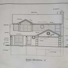 Colorado Blueprints Classic Homes Set of 5 Blue Print Papers Fine Line Design