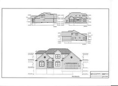 Full Set of two story 4 bedroom house plans 2,950 sq ft