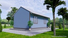 13×23 Feet 4×7 Meter 1 Car Garage Shed Plan PDF Plans (A4 Hard Copy)