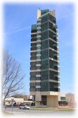 Frank Lloyd Wright’s iconic Price Tower, groundbreaking skyscraper design