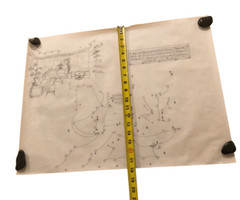 Vintage Architectural Drawings Lot of 5 Hand Drawn Plans
