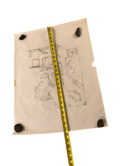 Vintage Architectural Drawings Lot of 5 Hand Drawn Plans