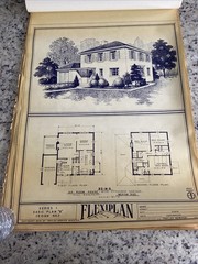 Lot Of 27- 1948 Home Plan Blueprints TRIFLEX Service Washington DC Plan Roll Set