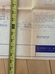 Vintage 1967 Blueprint Civil Engineering Plans Goldblatts Rockford IL