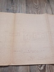 Vintage Set Of House Plans Large Blue Print Packet
