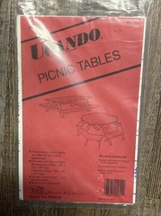 UCANDO Patio Furniture Picnic Table 2 Designs Blue Print Octagon Or Rectangular