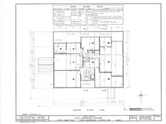 Cape Cod Colonial House Plans, single story w/ attic bedrooms, home plan prints