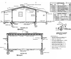 One Bedroom Home Building Plans | 18’x26′ | 468sqft | DIY Blueprint