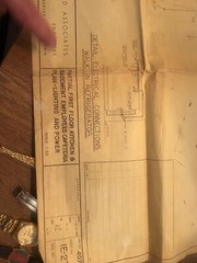 1957 Hilton Hotel Kitchen/employee Cafeteria Building Plans And Blueprints