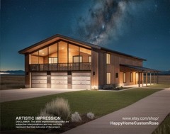 Shophouse Loft Barndominium Modern House Open Plan Design 100 x 40 – 3 Bed 2.5 B