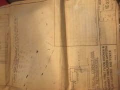 1957 Hilton Hotel Kitchen/employee Cafeteria Building Plans And Blueprints