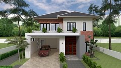 A4 Printed & PDF House Plan 36x46Feet 11×14 Meter 3 Beds 3 Bath Hip Roof