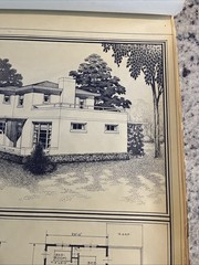 Vintage 1948 MCM Contemporary Home Blueprint Triflex Service Washington DC Plan