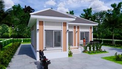 30×30 Feet Small House 9×9 Meter 2 Beds 2 Baths Hip Roof PDF & (A4 Hard Copy)