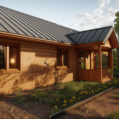Modern House Plan, American Style House, Barndominium House, Farm House- G105