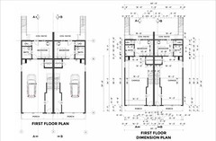 40’x55′ Duplex Plans: 4304 Sqft, 2 Units w/Garages, Elevators & Balconies
