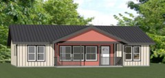 46×30 House — 4 Bedroom 2 Bath — PDF Floor Plan — 1,338 sq ft — Model 1B