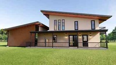 The Villa: Modern Floorplan – 2 Bedrooms / 2.5 Baths 1,955 SF Design Blueprints