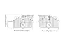 32X48 48X32 HORSE BARN PLAN GABLE POLE BARN CONST #17-PB3248-HB-GBL-7