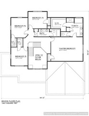 Full Set of two story 4 bedroom house plans 2,750 sq ft